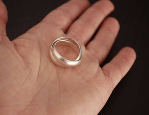 Double Band Ring - Size 6.5 - Multiband Ring - Minimalist Ring - Sterling Silver Minimalist Jewelry - Boho Ring