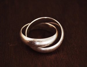 Double Band Ring - Size 6.5 - Multiband Ring - Minimalist Ring - Sterling Silver Minimalist Jewelry - Boho Ring