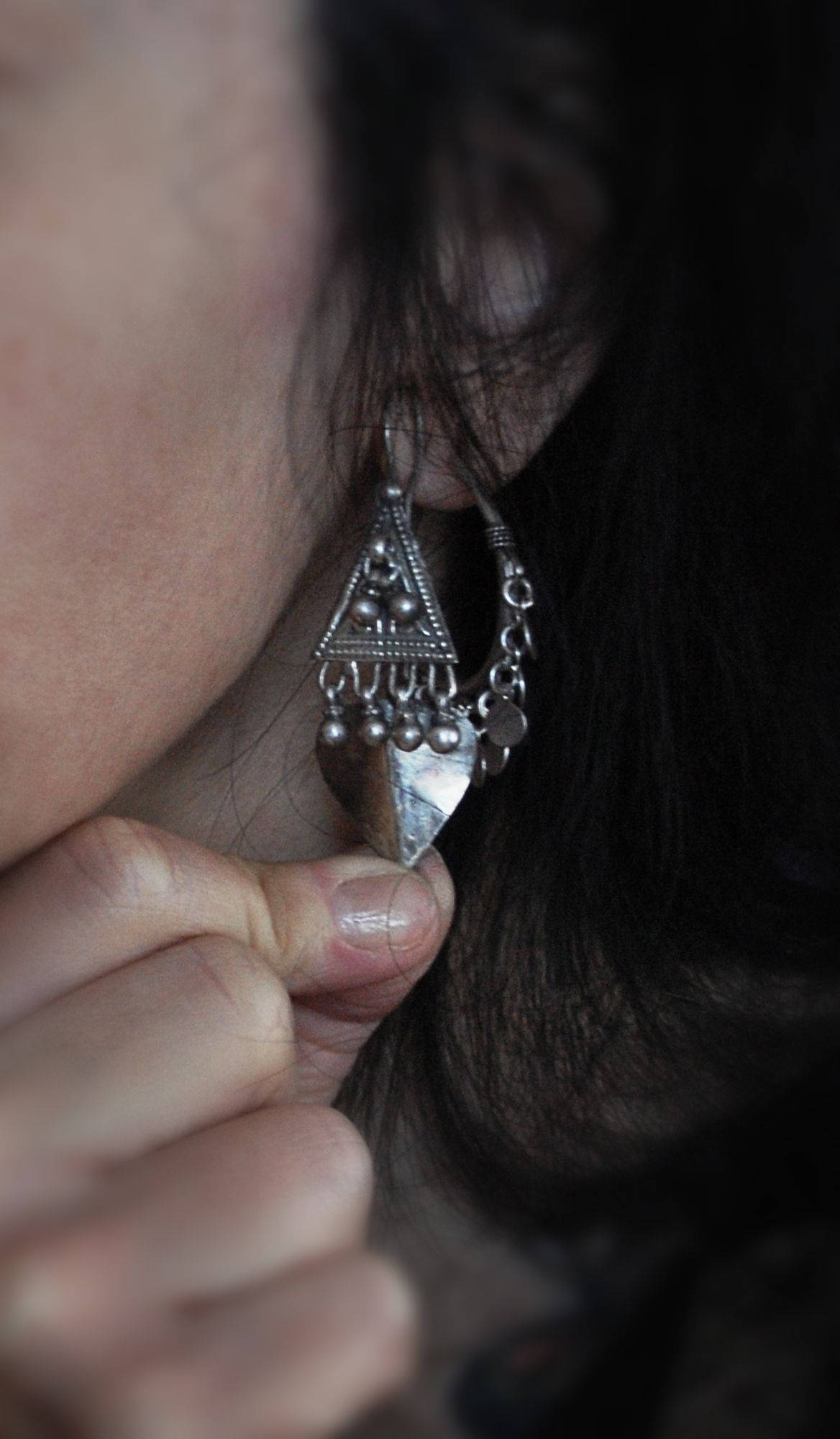 Rajasthani Silver Earrings