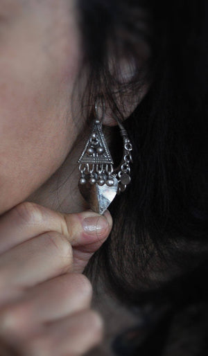 Rajasthani Silver Earrings