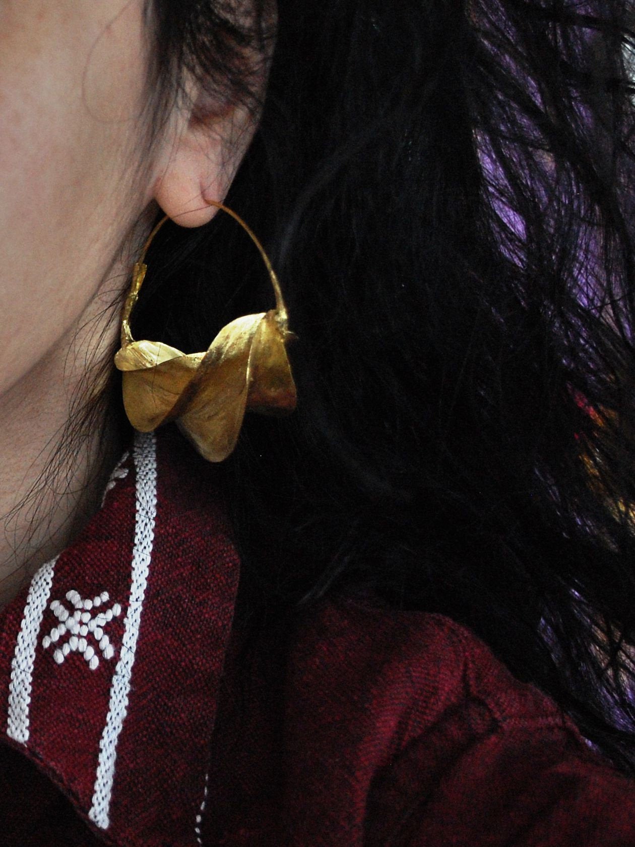 Tribal Fulani Hoop Earrings XL
