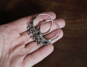 Tribal Indian Hoop Earrings - Rajasthan Hoop Earrings - Rajasthan Jewelry - Tribal Hoop Earrings