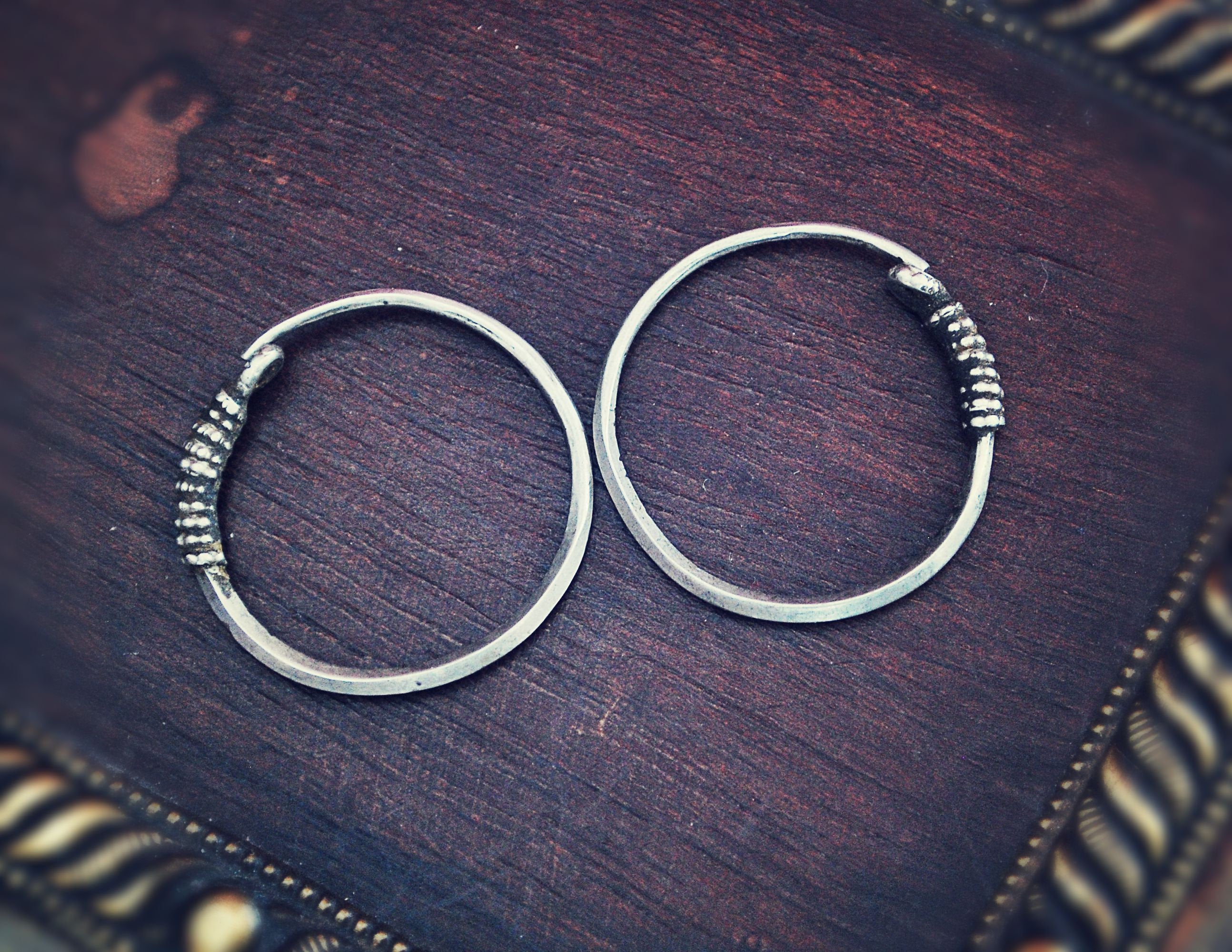 Afghani Tribal Hoop Earrings