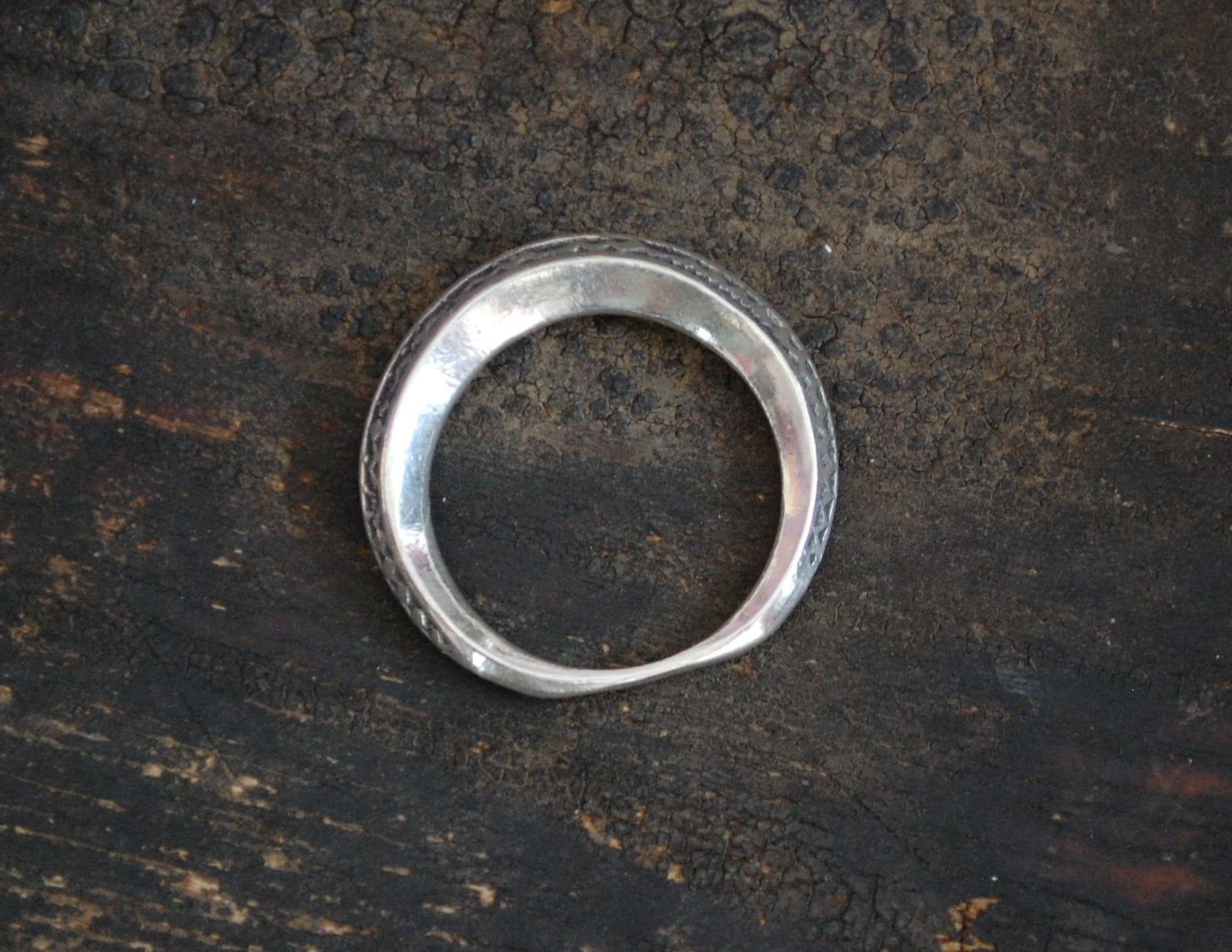 Tuareg Silver Ring - Size 6