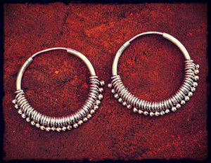 Indian Ethnic Hoop Earrings