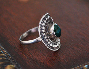 Ethnic Jade Ring - Size 8.5 - Jade Ring - Jade Jewelry - Ethnic Ring - Ethnic Jewelry - Indian Jewelry