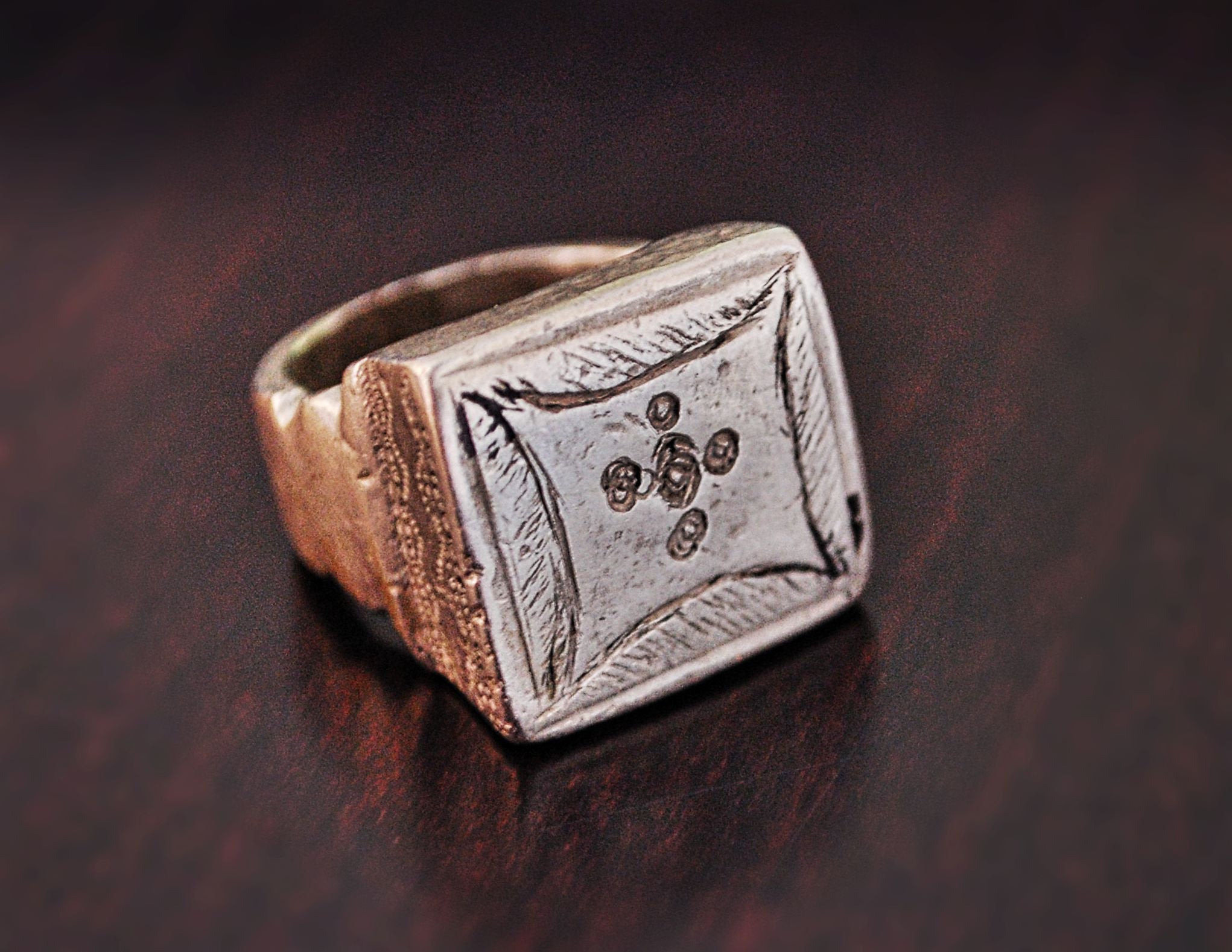 Old Fulani Tuareg Ring from Mali - Size 7 - Old Fulani Silver Ring - Tribal African Silver Ring