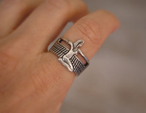 Egyptian Goddess Isis Ring - Size 7+ - Egypt Silver Ring - Goddess Isis - Egyptian Ring - Egyptian Jewelry