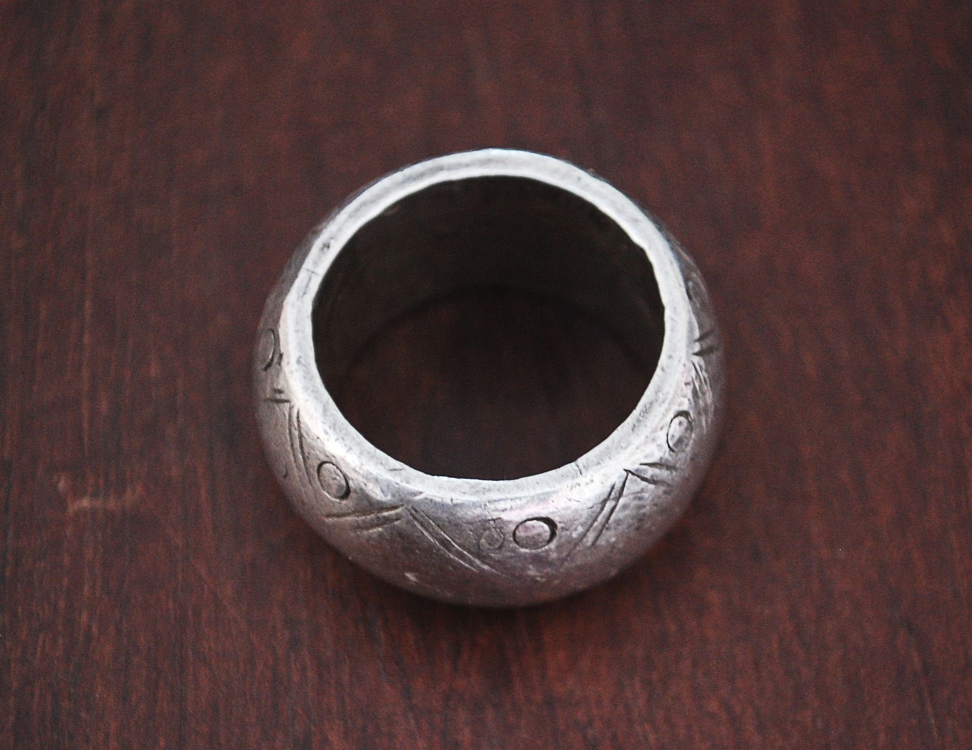 Antique Ethiopian Silver Ring - Size 8 - Ethiopian Jewelry - Tribal Silver Ring - Tribal Jewelry