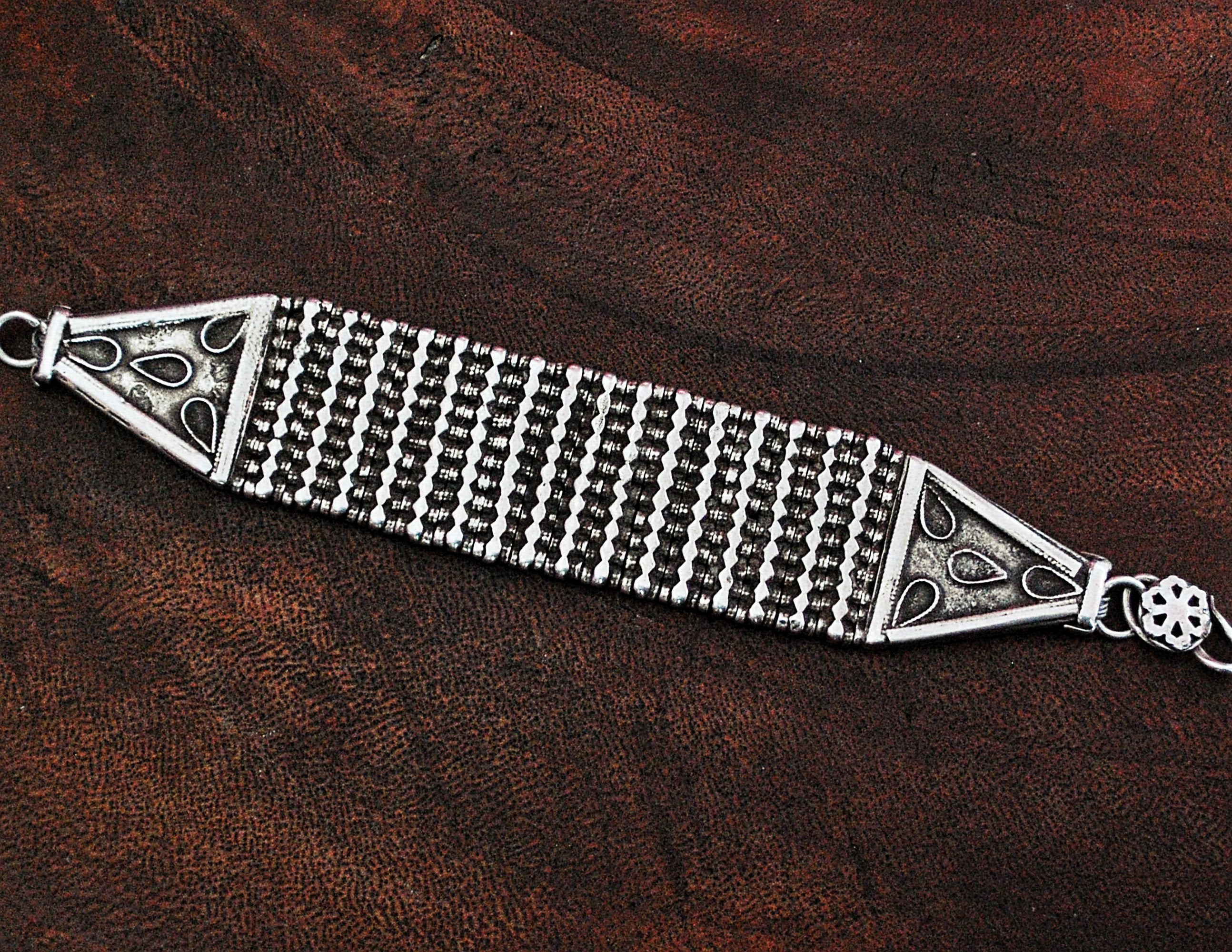 Rajasthani Silver Bracelet - Indian Ethnic Silver Bracelet - Rajasthani Bracelet - Rajasthani Jewelry - India Bracelet - Ethnic Bracelet