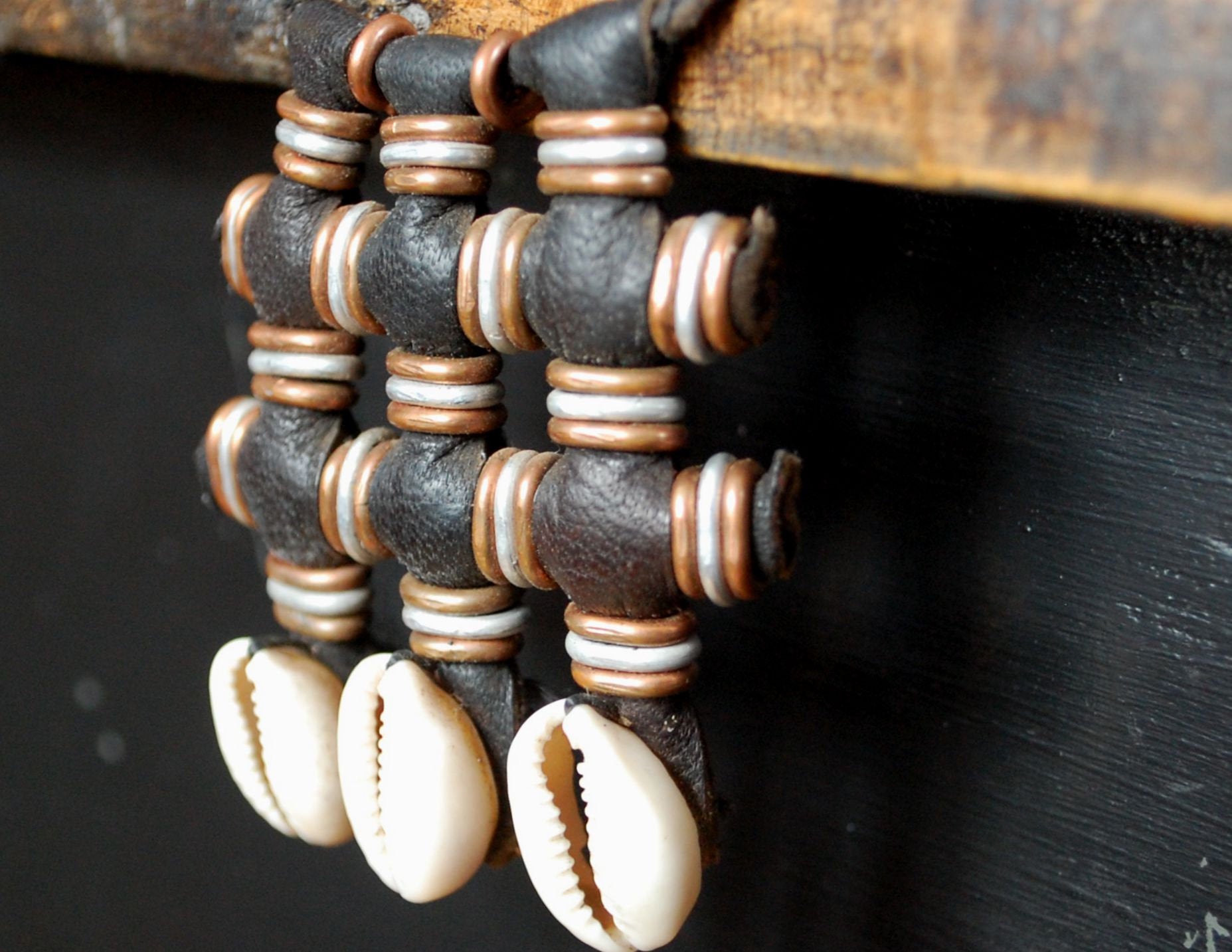 Wodaabe Leather Beaded Necklace