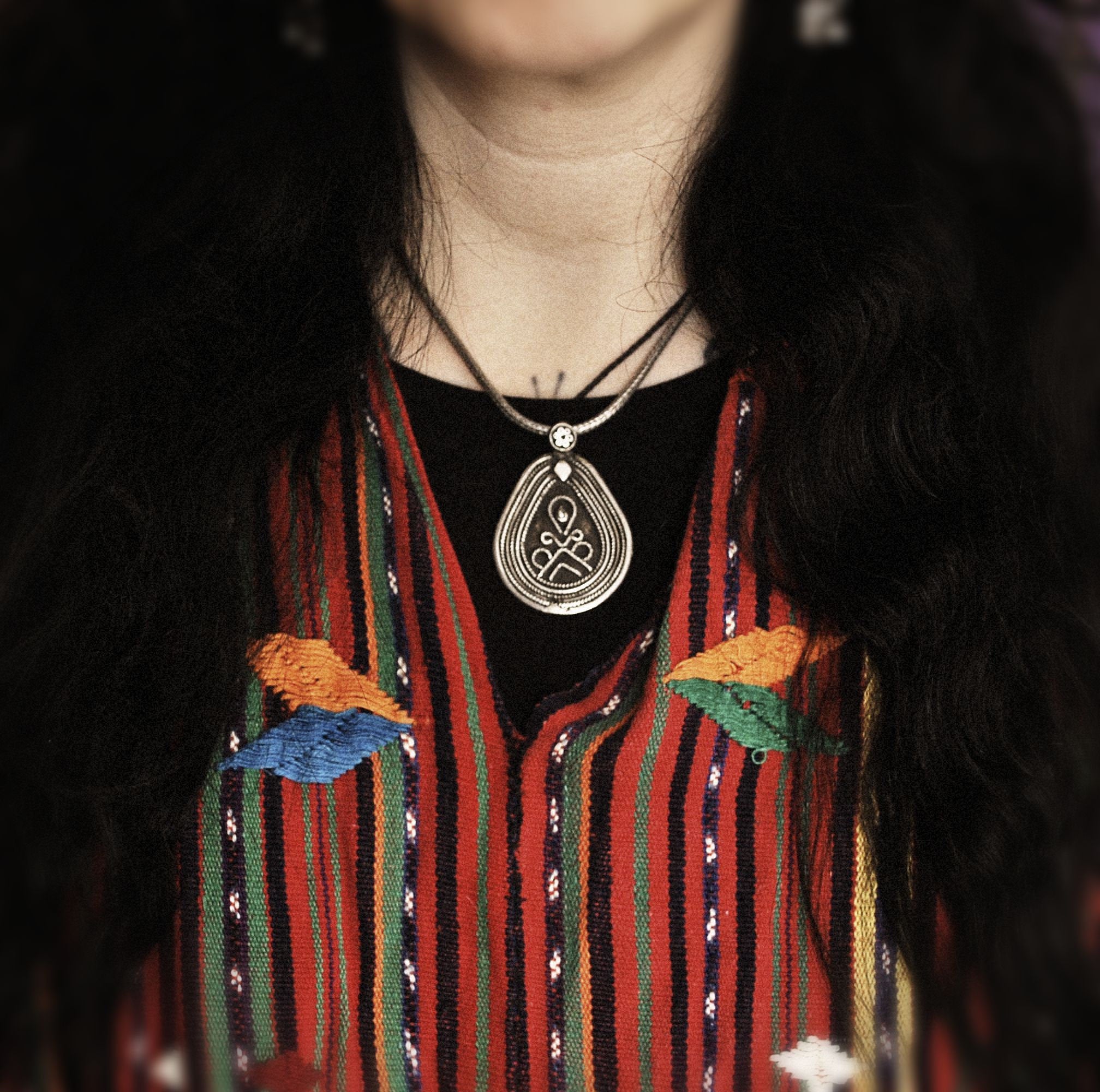 Ethnic Indian Silver Amulet - Rajasthani Jewelry - Rajasthani Silver Pendant - Ethnic India Pendant - Rajasthan Jewelry