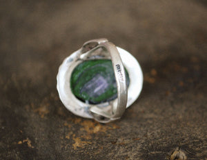 Hieroglyph Soapstone Ring from Egypt - Size 5 - Egyptian Ring - Vintage Egypt Ring - Egyptian Jewelry - Soapstone Jewelry