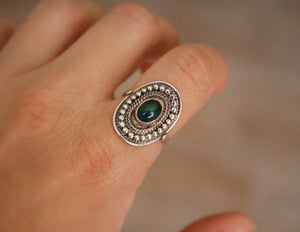 Ethnic Jade Ring - Size 8.5 - Jade Ring - Jade Jewelry - Ethnic Ring - Ethnic Jewelry - Indian Jewelry