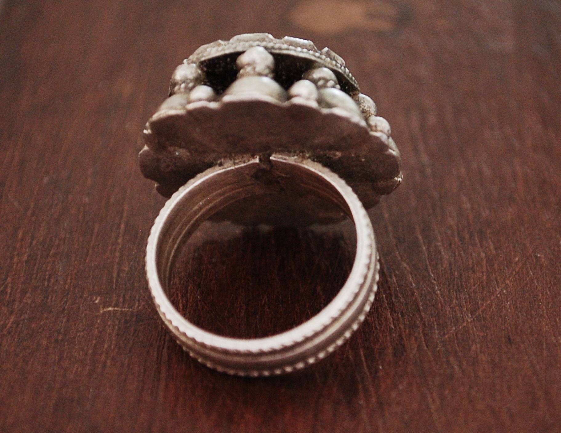 Rajasthani Silver Ring with Lapis Lazuli - Size 8.5 - Rajasthani Silver - Rajasthani Jewelry - Tribal Indian Silver Ring - Lapis Lazuli Ring