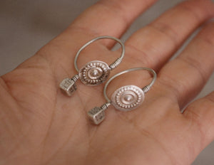 Tribal Indian Earrings from Gujarat - Rajasthani Earrings - Rajasthani Jewelry - Tribal Earrings - Gujarati Jewelry