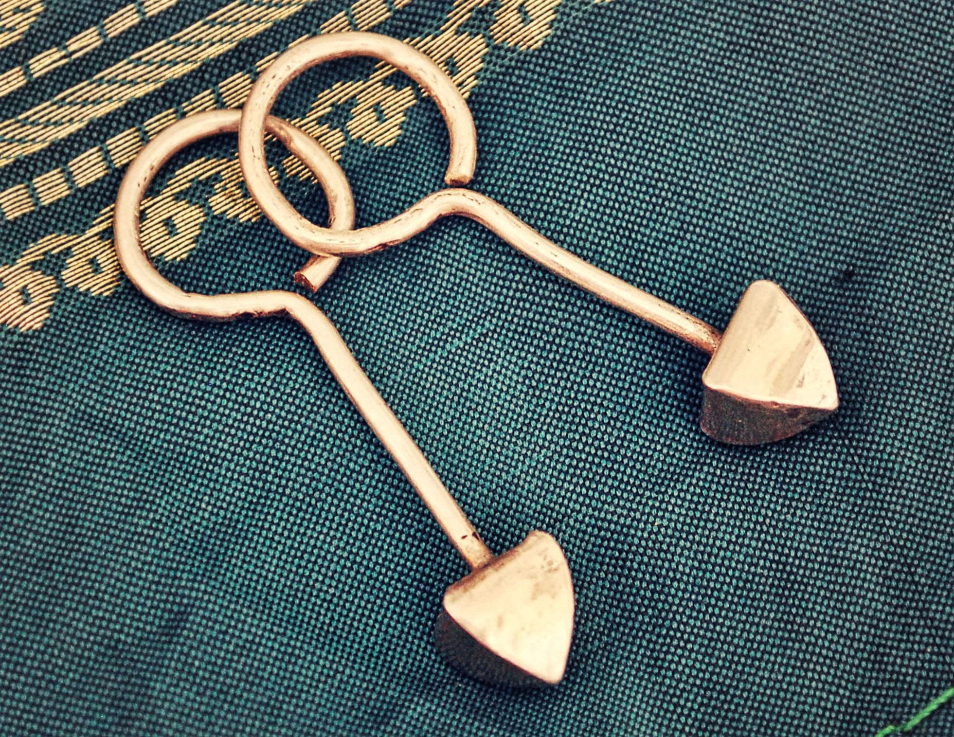 Tribal Indian Earrings from Gujarat