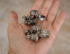 Antique Rajasthani Silver Ring - Size 5.5 & 7.75