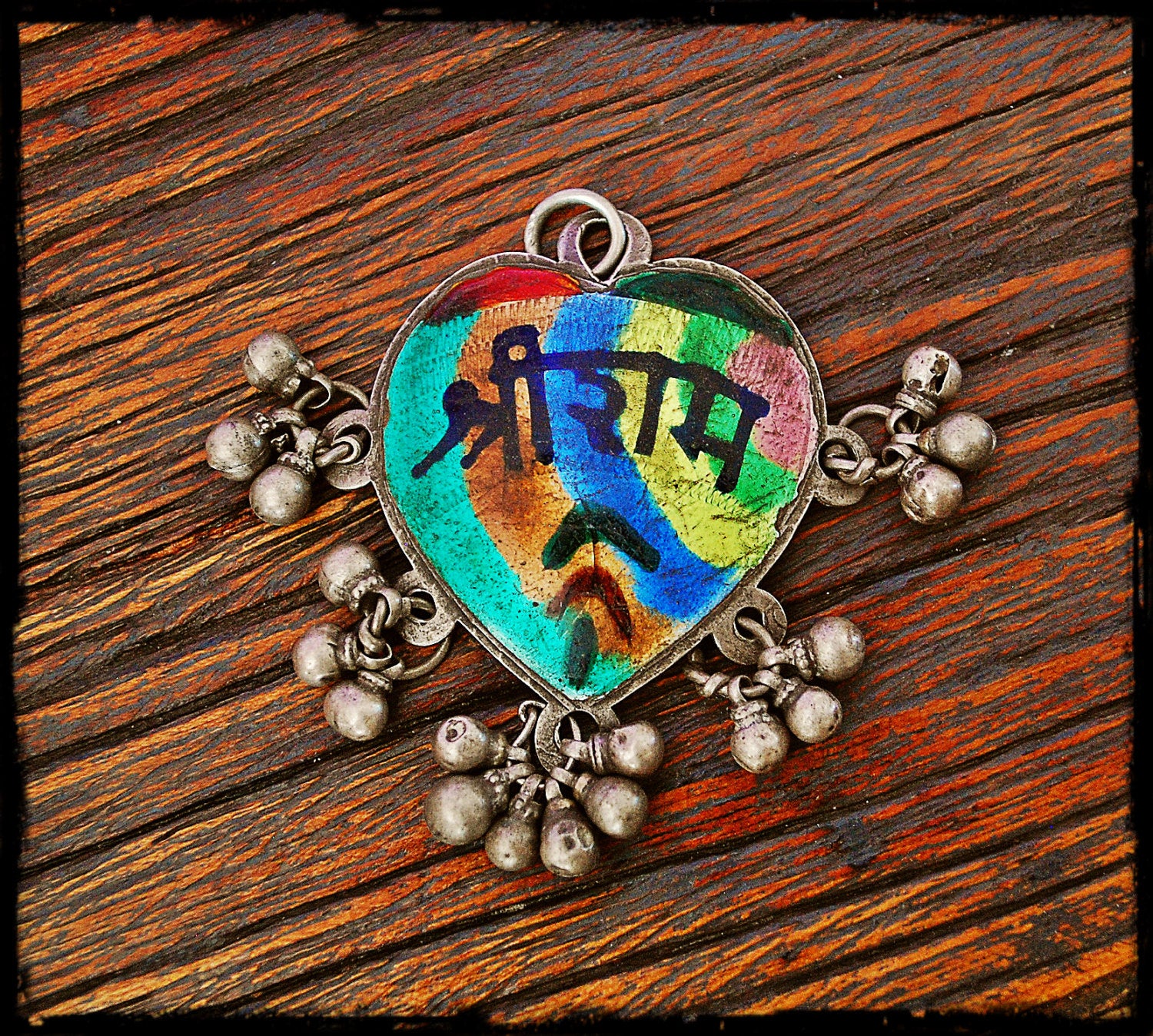 Tribal Indian Pendant with Bells